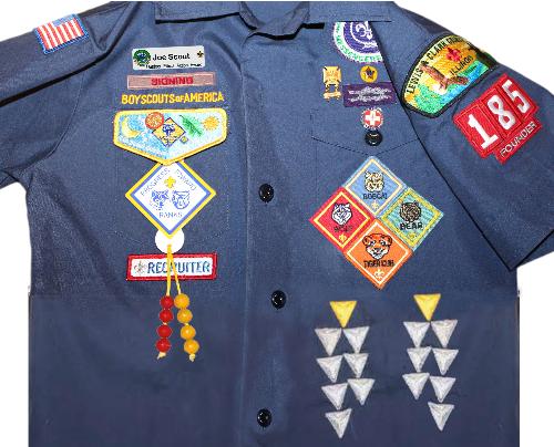 cub scout shirt sizing